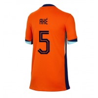 Fotballdrakt Dame Nederland Nathan Ake #5 Hjemmedrakt EM 2024 Kortermet